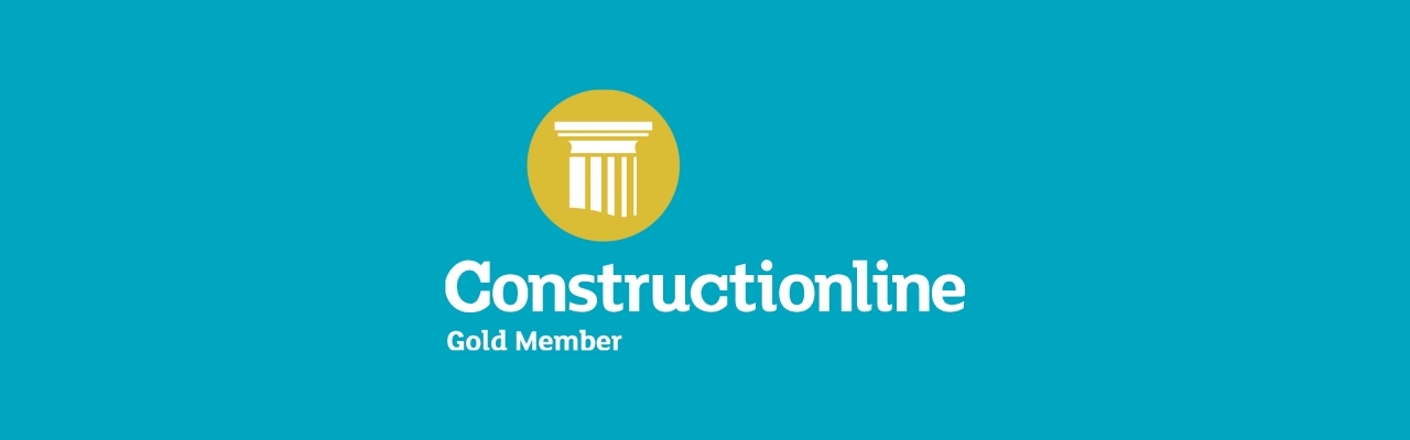 Full width banner Constructionline Gold Member Status 3320x1000px