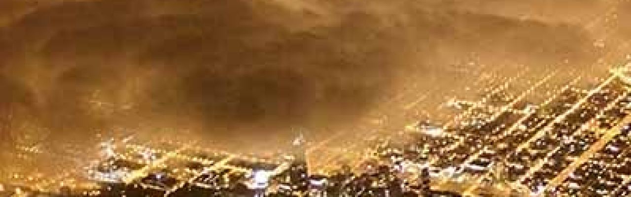 Full width banner Light pollution Desktop image 3320x1000px