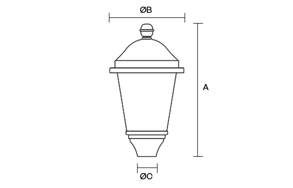Braemar product dimension drawing W573px