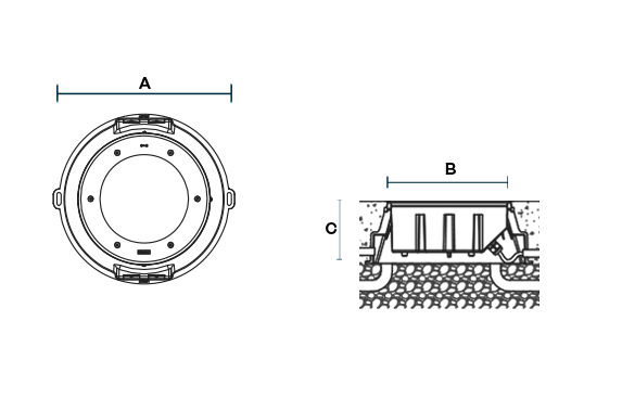 Completed Kios 5 Flat Product variant dimensions drawing LIGMAN W573px