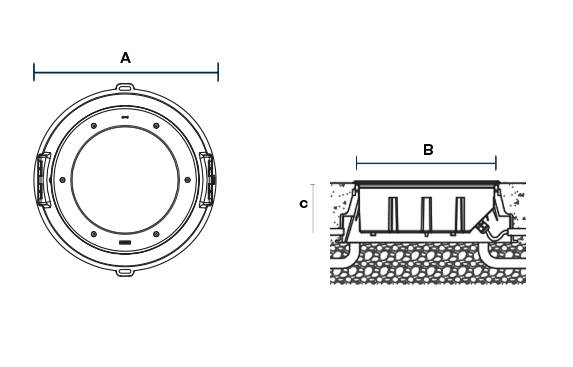 Completed Kios 9 Emboss Product variant dimensions drawing LIGMAN W573px2