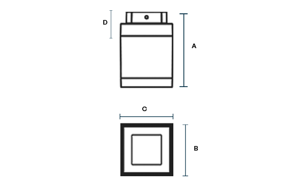 Completed Lador 10 Product variant dimensions drawing LIGMAN W573px