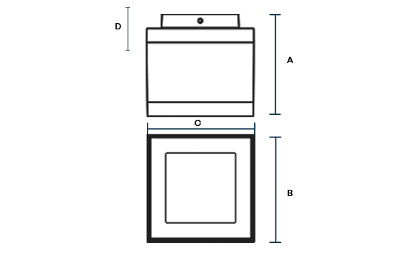 Completed Lador 12 Product variant dimensions drawing LIGMAN W573px