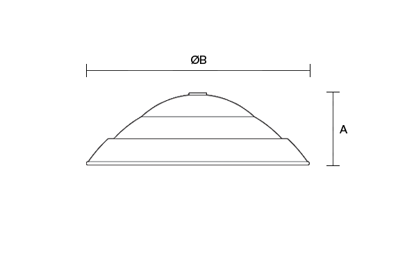 Dover 450 flat glass dimension drawing W573px