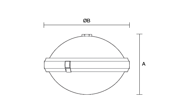 Excel 450 Bowl product dimension drawing W573px