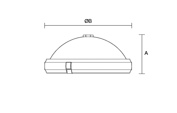 Excel 450 Flat glass product dimension drawing W573px