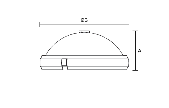 Excel 500 Flat glass product dimension drawing W573px