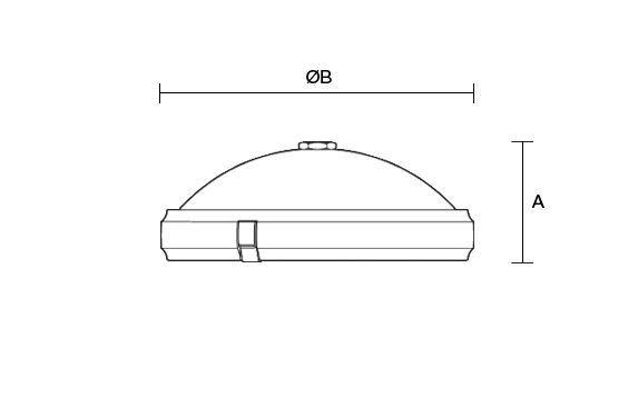 Stratum 450 Flat glass product dimension drawing W573px