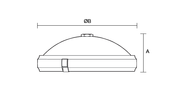 Stratum 500 Flat glass product dimension drawing W573px