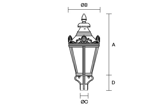 Westminster product dimension drawing W573px