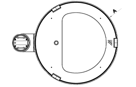 daytona below Product variant dimensions drawing Lighting W573px2