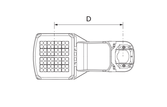 kirium pro midi underneath product variant dimensions drawing lighting W573px