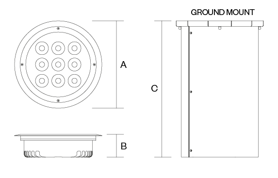 luxeos inground 9 dimensioned drawing 2