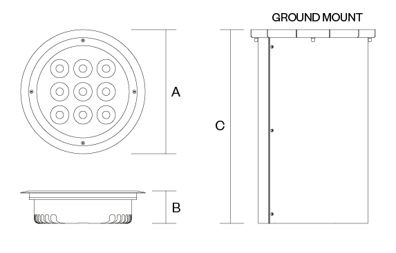 luxeos inground 9 dimensioned drawing 3