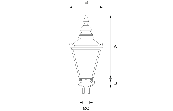 windsor urban product variant dimensions drawing lighting W573px