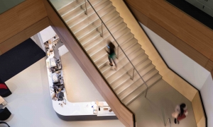 LED handrail system illuminates staircase inside BskyB headquarters