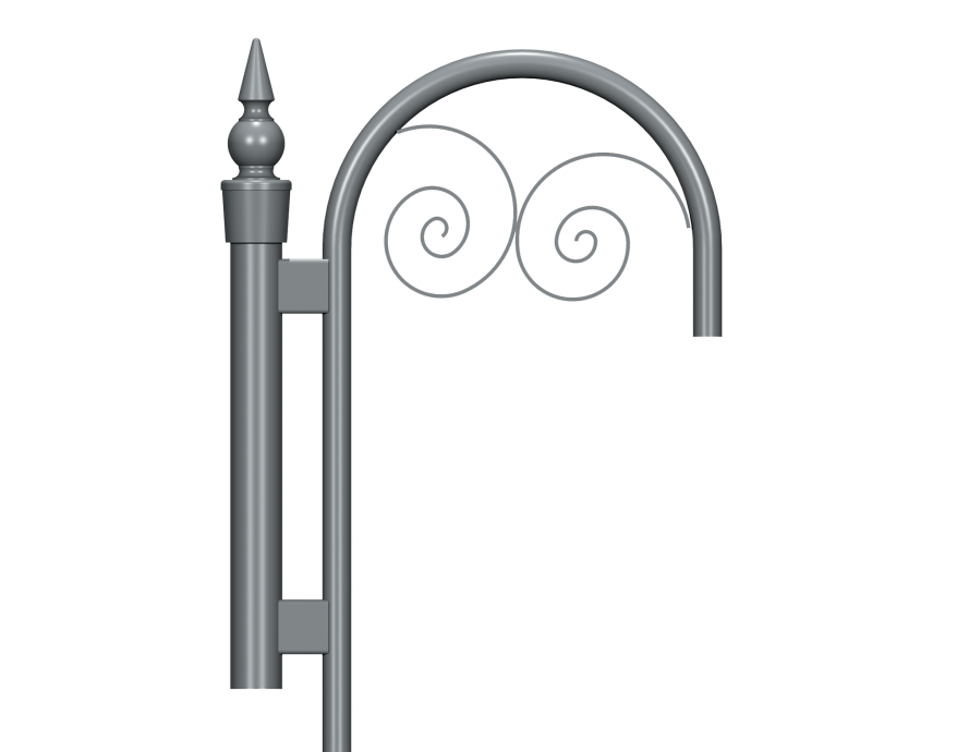 Arc Scroll Column bracket Product image 2000x1572px