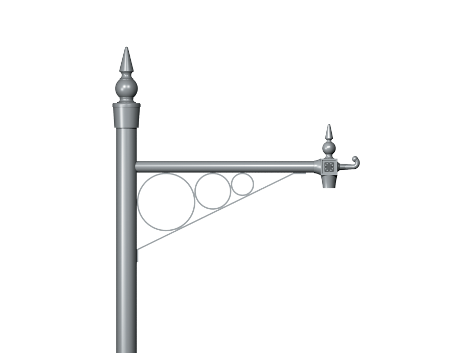 Hoop Traditional Column bracket Product image 2000x1572px Alt1