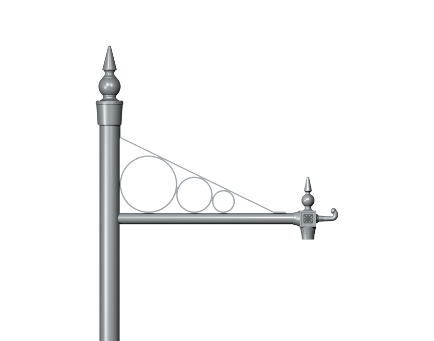 Inverted Hoop Traditional Column bracket Product image 2000x1572px Alt1