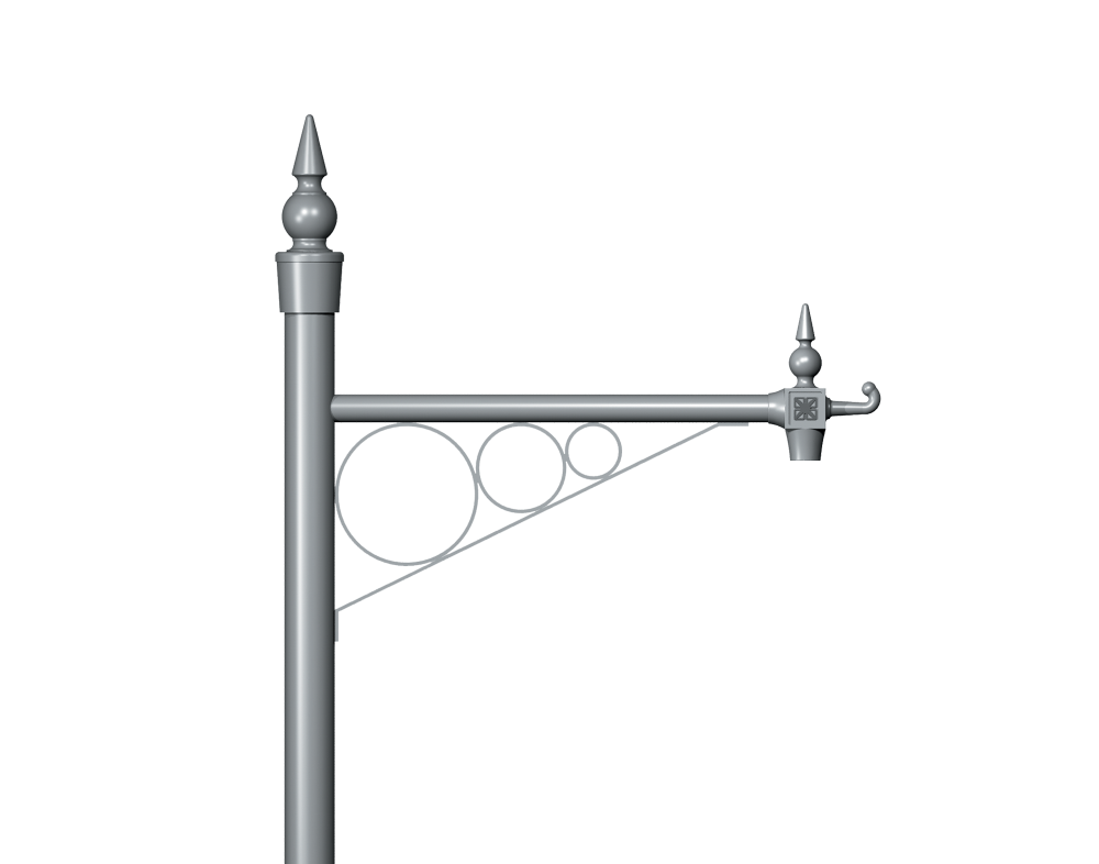 Hoop Traditional Column bracket Product image 2000x1572px Alt1